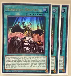 3x Forbidden Droplet 1st Edition Ultra Rare BLMM-EN171 Yu-Gi-Oh! - Image 1