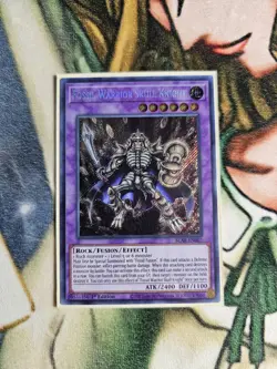 Yugioh Fossil Warrior Skull Knight BLAR-EN007 Secret Rare 1st Ed NM - Image 1