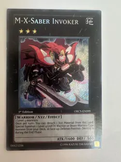 Yu-Gi-Oh! TCG M-X-Saber Invoker Order Of Chaos ORCS-EN099 1st Edition Secret LP - Image 1
