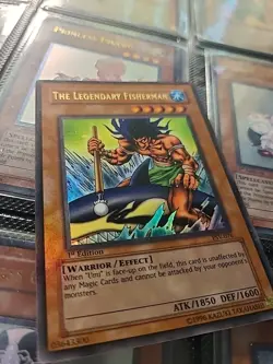 The Legendary Fisherman psv-076 1st Edition Wavy Print Holo Bleed - Image 1