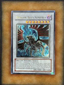 Yugioh Black-Winged Dragon TSHD-EN040 TSHD-FR040 Ultimate Rare LP FRENCH - Image 1