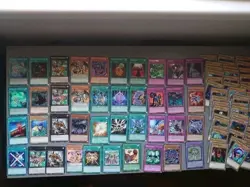 Yugioh 80 Card lot bundle includes rareU shiny stuff, exact as pictured YUG9 - Image 1
