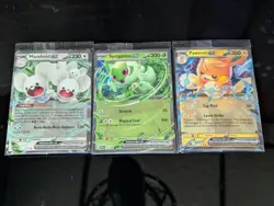 SEALED Sprigatito 87, Pawmot 73 Maushold 155 Ex - Paldea Adventure Chest Promos - Image 1