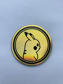 Pokemon Go Pikachu Coin Jumbo Gold Metallic Official Pokemon Accessories New - Image 1