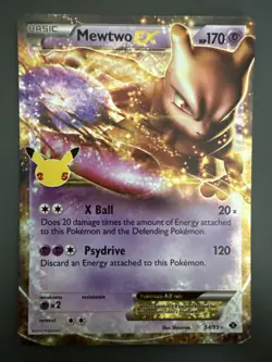 Mewtwo EX 54/99 Celebrations: Classic Collection Holo Pokemon TCG - NM - Image 1