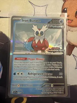 Iron Bundle SVP058 Stamped Promo | Paradox Rift Pokemon Card Holo NM - Image 1