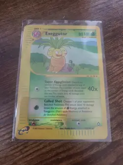 2002 Reverse Foil Aquapolis Exeggutor 12/147 LP/PL Pokemon Card - Image 1