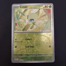 004/142 CELEBI REVERSE HOLO STELLAR CROWN POKEMON CARD - Image 1