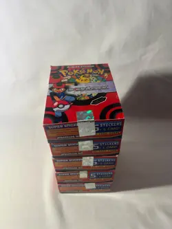 BOX POKEMON POKEDEX EF Vol. 1 Edition PERU TCG 2022 - Stickers & Cards Mew Ash - Image 1