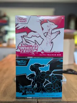 Black Bolt & White Flare Pokemon Center Elite Trainer Box - Ready To ship - Image 1
