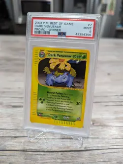 PSA 9 DARK VENUSAUR (Winner) #7 Best Of Game Promo 2003 - Pokemon Card WOTC - Image 2
