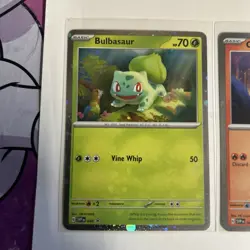 pokemon 151 poster collection promo cards Squirtle Bulbasaur Charmander - Image 2