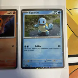 pokemon 151 poster collection promo cards Squirtle Bulbasaur Charmander - Image 4