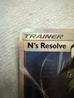 Pokemon TCG N's Resolve Full Art Trainer Cosmic Eclipse 232/236 Near Mint - Image 2