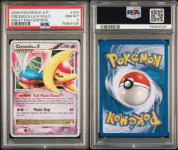 2008 Pokemon Diamond & Pearl Great Encounters #103 Cresselia LV.X-Holo - PSA 8 - Image 3