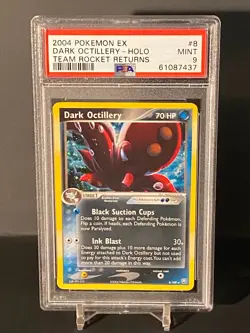 Pokemon EX Team Rocket Returns 8/109 Holo Rare Dark Octillery PSA 9 Mint - Image 1