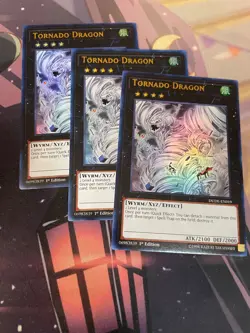 YUGIOH - TORNADO DRAGON X3 - ULTRA RARE - NM - DUDE - 1ST ED - Image 1
