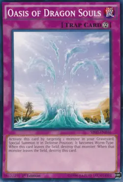 Yugioh! LP Oasis of Dragon Souls - SR02-EN040 - Common - 1st Edition Lightly Pla - Image 1