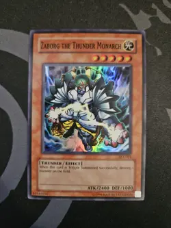 Zaborg the Thunder Monarch AST-023 Ancient Sanctuary Unlimited Super Rare NM - Image 1