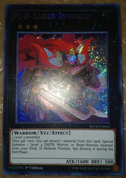 | Yugioh M-X-Saber Invoker BLLR-EN063 1st Edition Secret Rare NM 🔥 | - Image 2