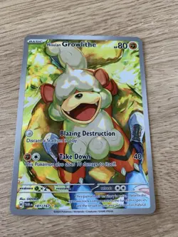 Hisuian Growlithe 181/167 Twilight Masquerade Pokemon TCG Card - Image 2