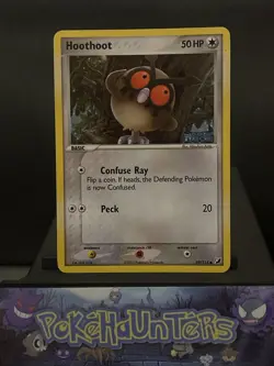 Pokemon Card Hoothoot 59/115 Ex Unseen Forces STAMPED Holo Played - Image 1