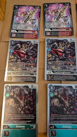 9 cards 3 x playsets Digimon see pics - Image 2