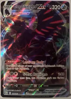 Corviknight VMAX 110/163 Ultra Rare SWSH05: Battle Styles Pokemon Card NM - Image 1