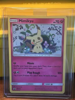 Mimikyu Sun & Moon Black Star Promo SM163 Holo Pokemon TCG Card Rare - Image 1
