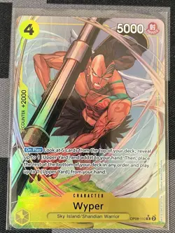 OP08-110 Wyper : Rare Alternative Art English One Piece TCG Card : OP08: Two Leg - Image 1