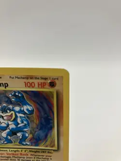 Pokemon TCG Base Set Machamp Holo Rare Card 8/102 1st Edition - Image 3