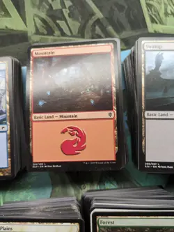 MTG Magic The Gathering 500 Basic Lands Mixed Sets 100 Each + Card Storage Box - Image 2