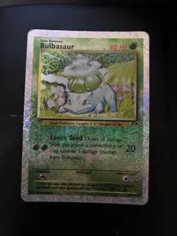 Pokemon TCG English Bulbasaur Reverse Holo Card Legendary Collection 68/110 - Image 1