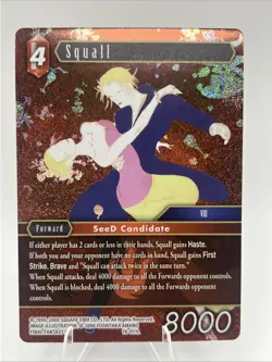 Final Fantasy TCG Squall Foil Card Opus 16 Emissaries of Light 16-011L - Image 1