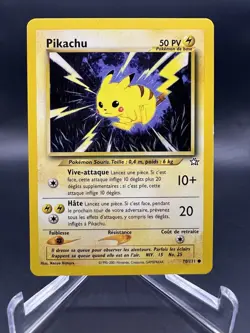 Pikachu 70/111 Common non-holo French Neo Genesis Set Pokemon Card - Image 1