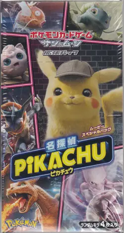 Pokemon Card Game Sun & Moon Booster Detective Pikachu Sealed Box SMP2 Japanese - Image 1