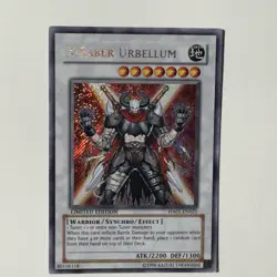 Yugioh- 1X X-Saber Urbellum - Secret Rare - Limited - HA01-EN025 - Near Mint - Image 1