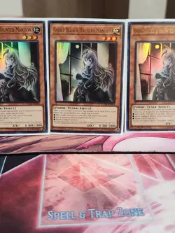 3x Yugioh Ghost Belle & Haunted Mansion 1st Ed DUDE-EN004 Yu-Gi-Oh! 3x PLAYSET - Image 3