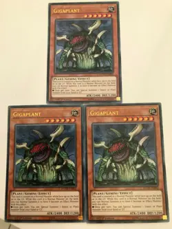 Yugioh Gigaplant DUOV-EN062 Ultra Rare NM x3 Play Set - Image 1