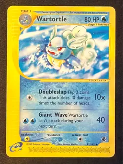 Wartortle 92/165 Expedition Base Set Pokemon Card Vintage WOTC Non Holo - Mp/Hp - Image 1