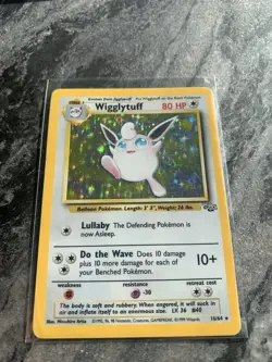 Pokemon TCG Wigglytuff Jungle Holo Card 16/64 Unlimited Rare, LP - Image 1