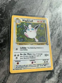 Pokemon TCG Wigglytuff Jungle Holo Card 16/64 Unlimited Rare, LP - Image 2
