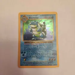 Pokemon TCG Blastoise 2/102 Base Set Holo Shadowless Pokemon Card Pre Owned - Image 2