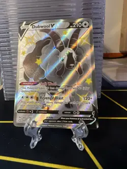 Dubwool V SV120/SV122 Shiny Holo Rare Shining Fates: Shiny Vault Pokemon Card - Image 1