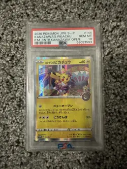 PSA 10 Kanazawa’s Pikachu 147/S-P - 2020 Japan Pokemon Center Promo Card - Image 1