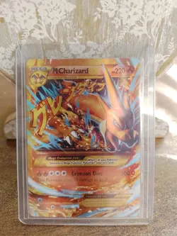 Mega M Charizard EX 107/106 Pokemon Card Near Mint Secret Rare XY Flashfire 2014 - Image 1