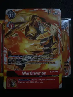 1x WarGreymon - Rare - BT5-016 R - Digimon TCG Card - Red NM - Image 1