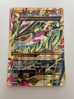 Pokemon JUMBO/Oversized Card Mega M Rayquaza EX Full Art XY 98/98 - Image 1