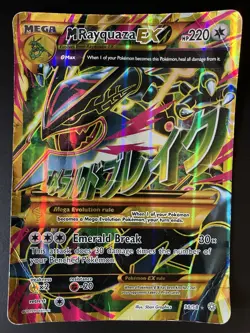 Pokemon JUMBO/Oversized Card Mega M Rayquaza EX Full Art XY 98/98 - Image 1