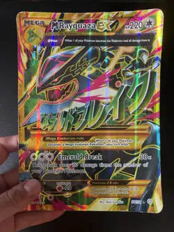 Pokemon JUMBO/Oversized Card Mega M Rayquaza EX Full Art XY 98/98 - Image 2